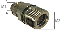 Schraubkupplung Hydraulikkupplung