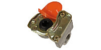 Coupling for tractor unit DIN 74254, red (Supply line) 