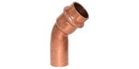 Copper pressfitting, Bend 45