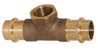 Bronze pressfitting, Tee