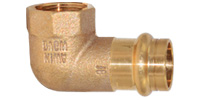 Bronze pressfittings, Elbow 90