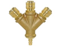 Verteiler 3-fach mit Druckluftkupplung Verteiler 3-fach mit Druckluftkupplung