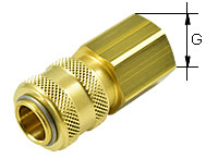 Druckluftkupplungsmuffe für Minikupplung (Typ 21) 