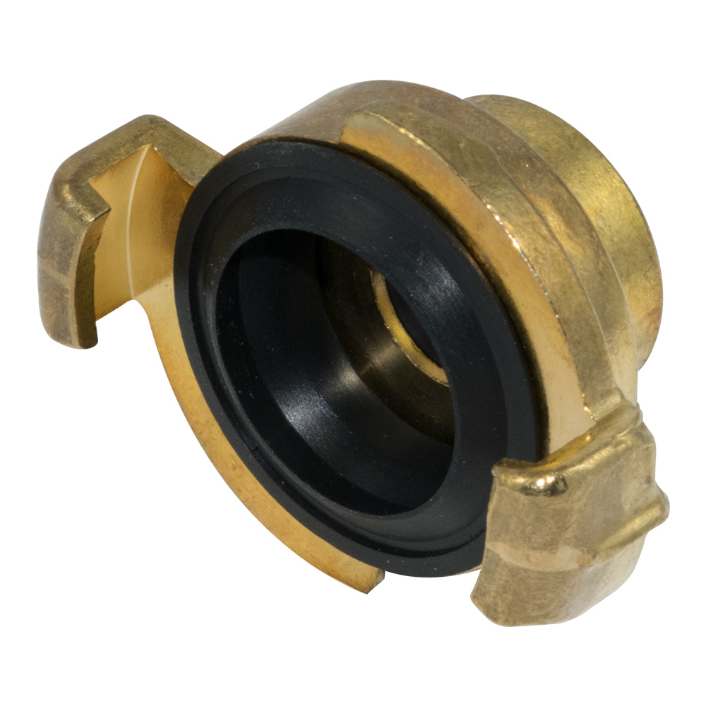 GEKA Garten-Schlauchkupplung Klauenkupplung 40 Mm – Aus Messing, Für Wasser- Und Druckschläuche – 5 Stück Mit Dichtungen