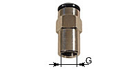 Straight screw-on coupling