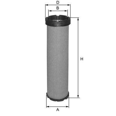 HP2640 Luftfilterelement (Sekund&auml;relement) - original FIL-FILTER