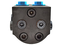 Draufsicht Langsamlaufender Hydraulikmotor (Zahnringmotor) Typ: OMM - seitlich