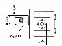 Front view - Technical drawing