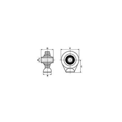 Oberlenker-Kugelgelenk technische Zeichnung