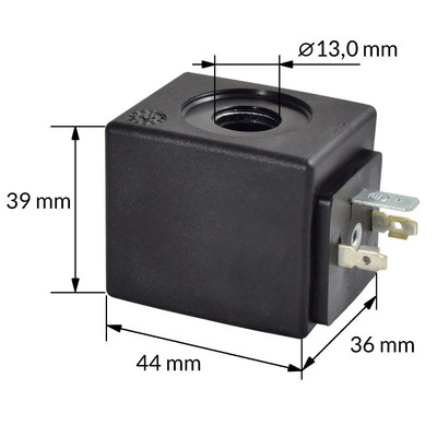 Ersatz-Magnetspule Typ S8H, 12V DC Ma&szlig;e