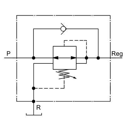OC-DMV-G3/8-K-105 Schaltsymbol
