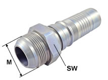  Multispiral-Armatur UNF (JIC 37°) Typ AGJ