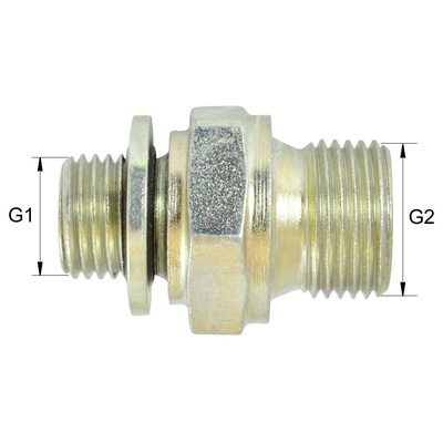 BSP-GE10-G3/8A Gerade Einschraubverschraubung Typ GE BSP60&deg; G3/8A auf G5/8A