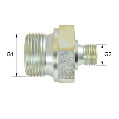 BSP-GR32/24 Gerade Reduzierverschraubung Typ GR BSP60&deg; G2A auf G1 1/2A