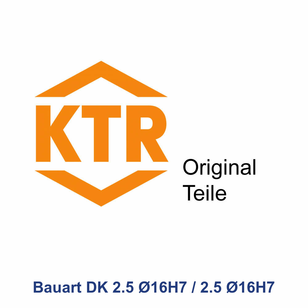 Bauart DK 2.5 Ø16H7 / 2.5 Ø16H7 RADEX-NC 21 von KTR 