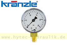 Manometer 0-25 bar Durchm. 50 mm Anschluß unten f. Brennstoffdruck therm 44082 für KRÄNZLE SONSTIGE