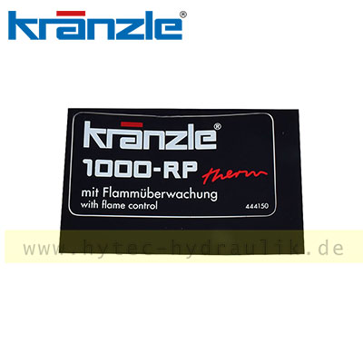 444150 Aufkleber Typenbez. f&uuml;r Kr&auml;nzle Therm 1000-RP