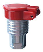Dust cover clip with  quick release coupling Female body