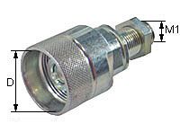 Screw-on coupling Type: HK-S / Male tip 