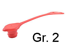 roter Staubstecker für Steckkupplungsmuffe Gr. 2
