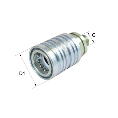 HK-A3M-AG-G3/8 Steckkupplungsmuffe Typ HK-A, Gr.3, G3/8A BSP60&deg;