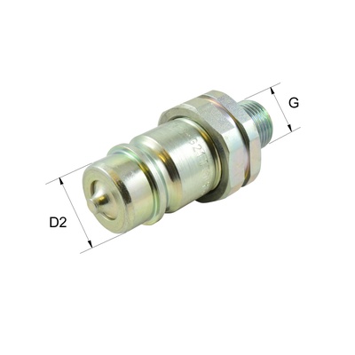 HK-A3S-AG-G3/8 Steckkupplungsstecker Typ HK-A, Gr.3, G3/8A BSP60&deg;