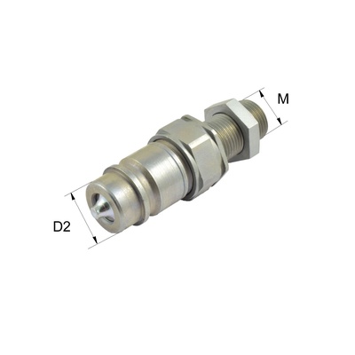 HK-A4S-CEL22-S Steckkupplungsstecker Typ HK-A, Schott, Gr.4, M30x2 auf Rohr 22-L
