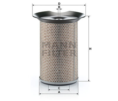 C23502 Luftfilter baugleich MANN-Filter