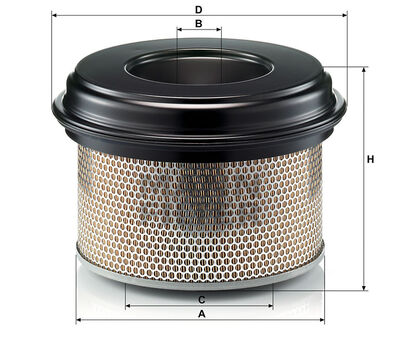 C33922 Luftfilter baugleich MANN-Filter