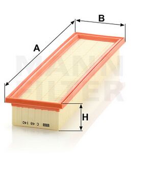 C48140 Ersatzelement Luftfilter baugleich MANN-Filter