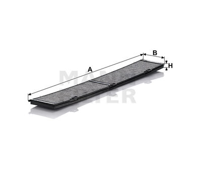 CU 8430 MANN-FILTER Interieurfilter Stoffilter, 810 mm x 123 mm x 20 mm | prijs en ervaringen