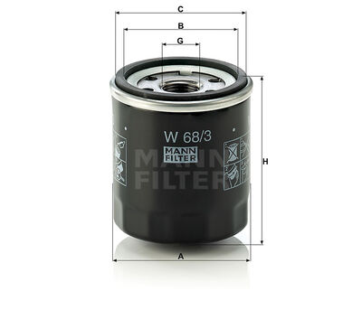 W683 Schmier&ouml;lfilter baugleich MANN-Filter