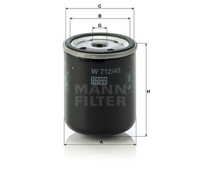 W71245 Hydraulikfilter baugleich MANN-Filter