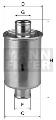 W74 Siebfilter baugleich MANN-Filter