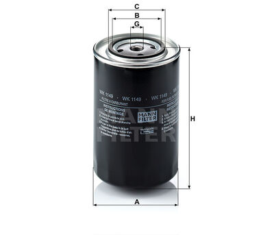 WK1149 Kraftstofffilter baugleich MANN-Filter