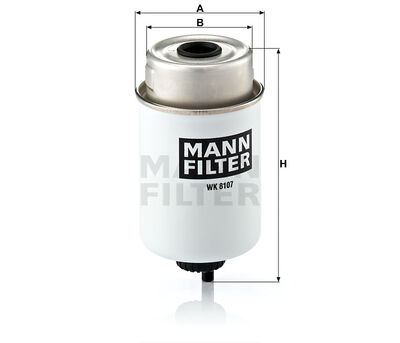WK8107 Kraftstoff-Wasserabscheider baugleich MANN-Filter