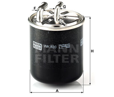 WK820 Kraftstofffilter baugleich MANN-Filter