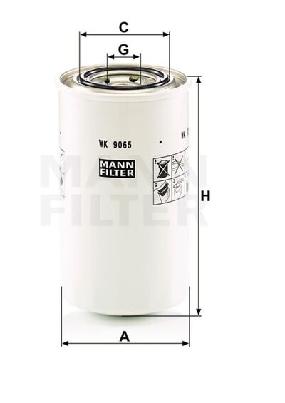 WK9065 Kraftstofffilter baugleich MANN-Filter