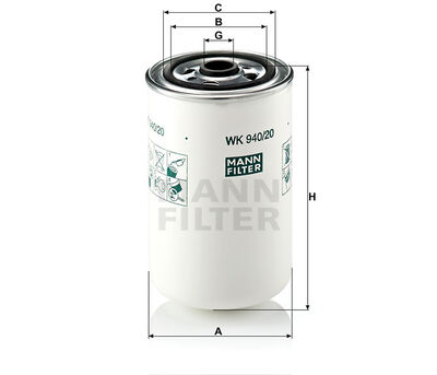 WK94020 Kraftstofffilter baugleich MANN-Filter