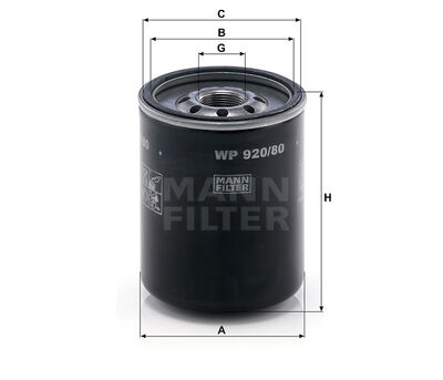WP92080 Schmier&ouml;lfilter baugleich MANN-Filter