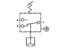 Schaltzeichen Druckschalter Wechsler Typ 902 Schaltskizze