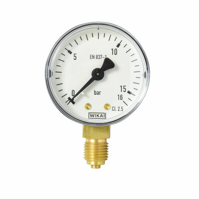 Manometer Ø 50 mm, 0...16bar