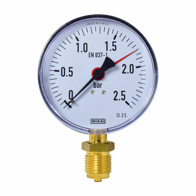 Manometer Ø 100 mm, 0...2,5bar, Kunststoff