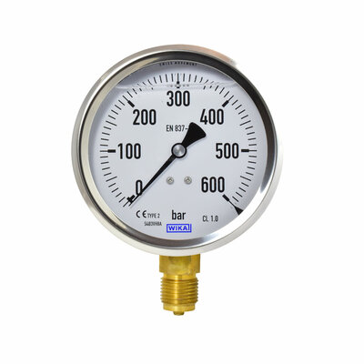 Glyzerinmanometer &Oslash; 100mm, 0...600bar
