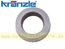 Manschette 15 x 24 x 5/2,7 (Gewebe) Farbe schwarz 429021 für KRÄNZLE SONSTIGE