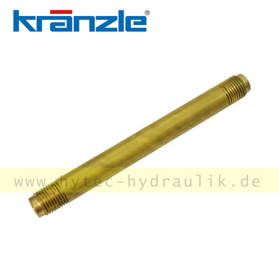 12064 Rohr Messing 13x2,5 128mm lang beids. R1/4 AG - Kr&auml;nzle Original