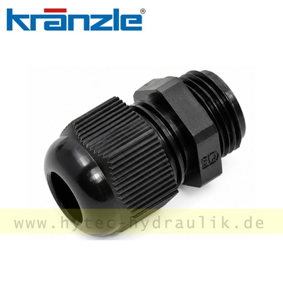 41419 PG-Verschraubung PG 11 ohne Knickschutz schwarz - von Kr&auml;nzle