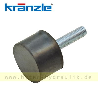 42516 Gummi-Metall-Anschlagpuffer 30 x 20, 1x M8 x 30 - von Kr&auml;nzle