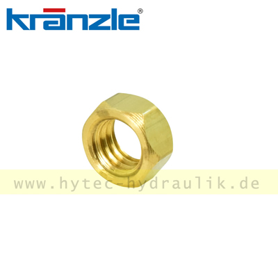 43010 Sechskantmutter M 6 mit SW 8 (Messing) - Kr&auml;nzle Original