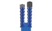 Schlauch 1SN-10 Blau 10 M.VA-Dreh 21 : DKO 21 + GKS Blau 351121610 für R+M / Suttner HD-Schläuche kpl.